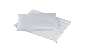 Baumwollhülle versteppt mit Reissverschluss / Lieferung ohne Kissen